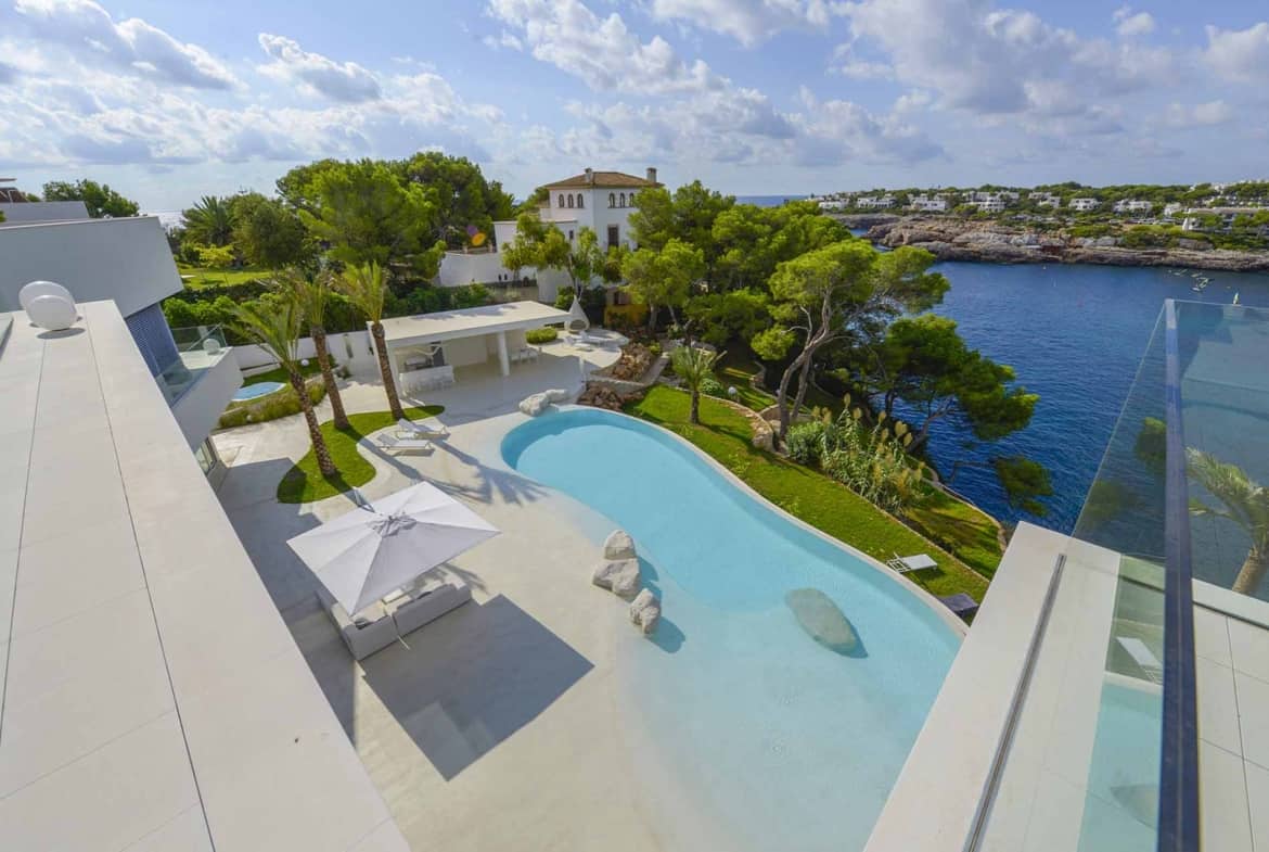 casa de vacaciones de lujo con vistas al mar en Mallorca