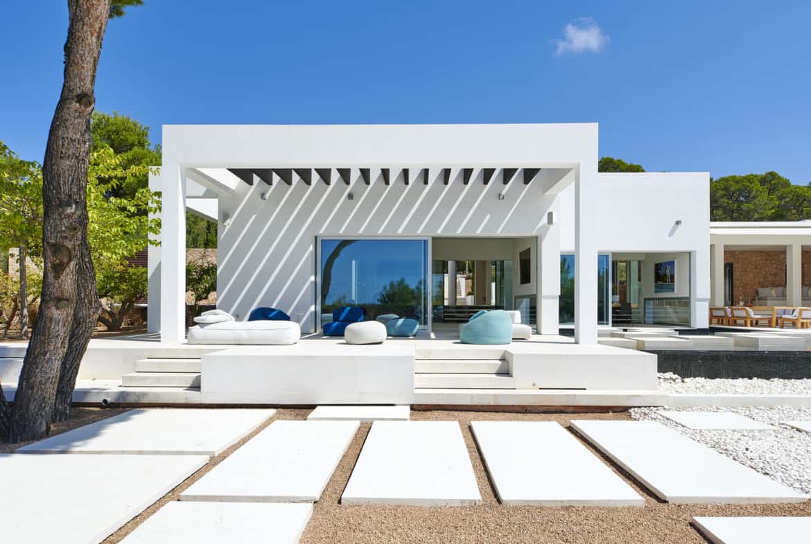 modern luxury villa ibiza, modern luxury villa, villa calm ibiza