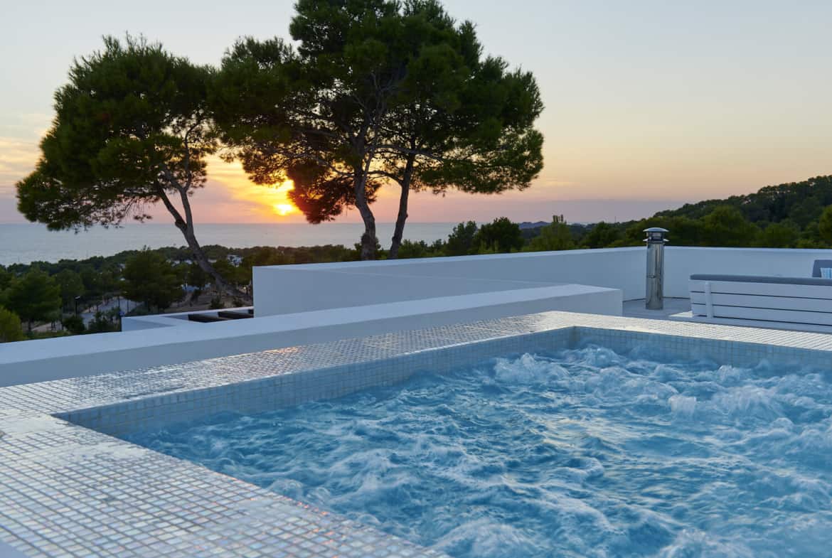 modern luxury villa ibiza, modern luxury villa, villa calm ibiza